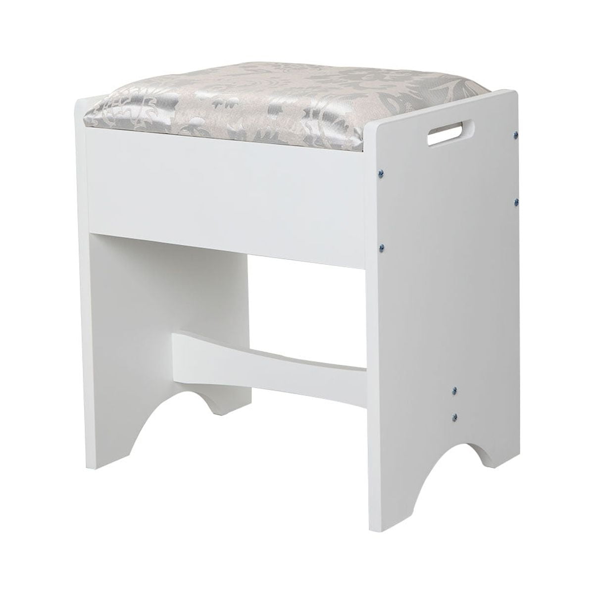 Kadyn Makeup Vanity with Flip Top Mirror, Small Computer Desk Home Office Desk for Writing Study Bedroom, White