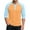 Orange, variant on Men's 3/4 Sleeve Baseball Jersey - Vintage Style Henley Top, Breathable Raglan Shirt for Casual Sportswear, Street Style and Retro Look