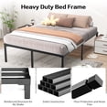 thumbnail image 6 of Capri Full Bed Frame, 18 inch High Metal Platform Bed Frame, 2200 LBS Weight Capacity, Heavy Duty, Noise Free, Easy Assembly, Black, 6 of 12