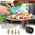 thumbnail image 6 of 0-20 PSI Adjustable High Pressure Propane Regulator Valve Kit, QCC1/Type1 Regulator Valve Kit with 1/8" NPT Male to 1/4" & 3/8" Male Flare Fitting, 1/4" & 5/16" Hose Barb Connector, 6 of 7