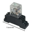 thumbnail image 5 of Power Relay 10A Ly2Nj Dpdt 8 Pins with Socket 12V Dc, 5 of 10
