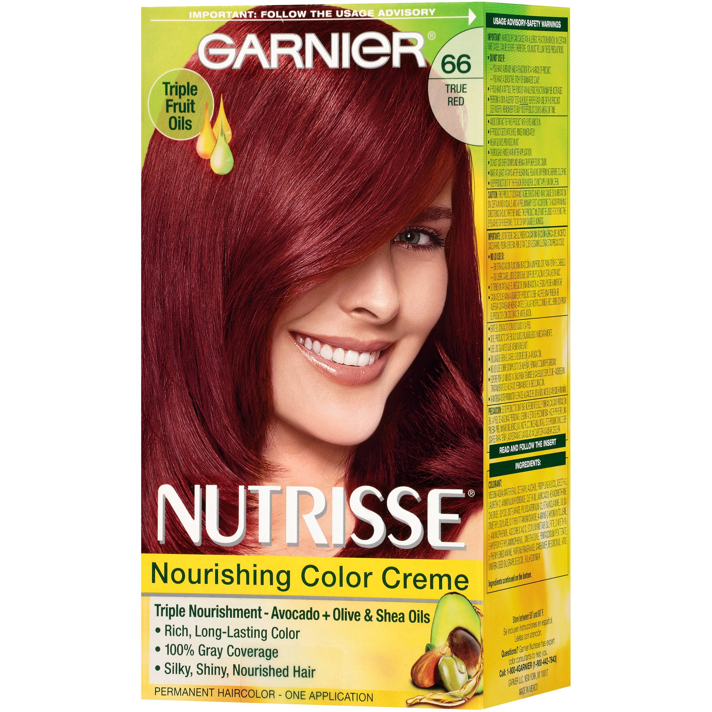 Garnier Nourishing Hair Color Creme, 066 True - Walmart.com