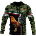 thumbnail image 5 of Sudadera con capucha con estampado de camuflaje de Rooster Farm para hombre y mujer, sudadera con capucha con estampado de camuflaje 3D, novedad en sudaderas con capucha para mujer, sudadera con capuc, 5 of 5