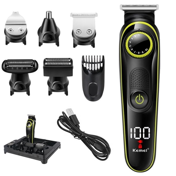 Cortadora de cabello eléctrica, kit de belleza, recortadora de cabello para hombres, Afeitadora eléctrica para hombres, maquinilla de afeitar, recortadora de nariz, máquina para cortar cabello Kemei Tan Jianjun unisex