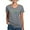 Gray, variant on - Live Green Vote Blue Women's V Neck Tee (Dark) - Women's V-Neck Dark T-Shirt