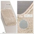 thumbnail image 5 of Alfombra de baño extragruesa, antideslizante y absorbente, alfombra de chenilla para el suelo de la ducha, lavable a máquina (blanco, 40x60cm), 5 of 5