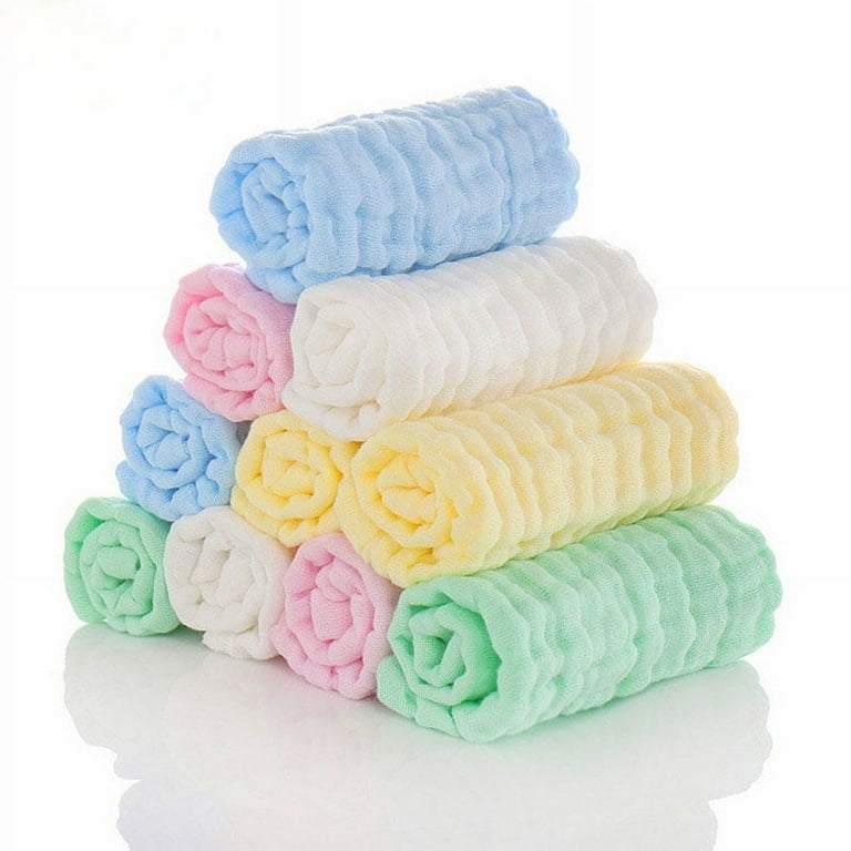 10pcs Reusable Makeup Remover Cloth Cotton Thin Towel Face