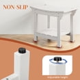 thumbnail image 5 of Stoog Shower Bench, HIPS Waterproof Shower Stool, Bathroom Shower Chair Seat, White, 5 of 8