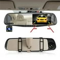 thumbnail image 2 of Tigebraver Rearview Mirror Driving Recorder 4.3 Inch 1080P Dual Lens Dash Cam Front and Rear Car Camera with 24H Parking Mode, 2 of 23