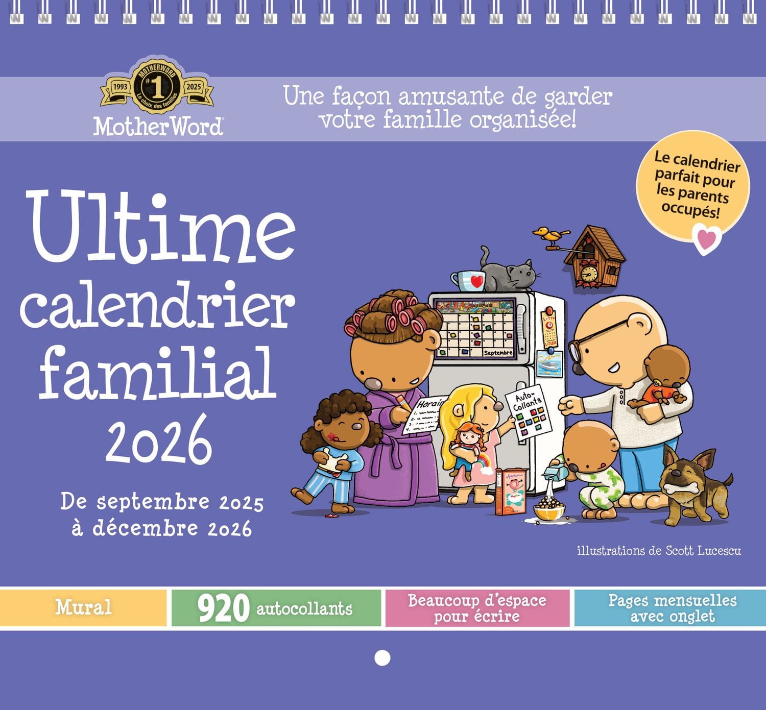 2026 Motherword Wall Calendar (Wall Tabbed Version) - French