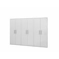 thumbnail image 2 of Manhattan Comfort Eiffel Storage Cabinet in Matte Black and Aqua Blue (Set of 3), 2 of 11