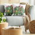 thumbnail image 5 of Ambesonne Cactus Throw Pillow Cover 2 Pack, Saguaro Tropical Garden, 18", Multicolor, 5 of 7