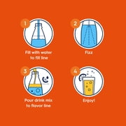 sodastream bubly Burst Peach Mango Drink Mix, 4pk