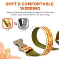 thumbnail image 3 of Rychif Cute Dog Collar, Orange Pumpkin Pattern, Soft Nylon Pet Collars for Medium Large Dogs, L, 3 of 5