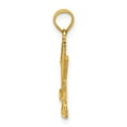 thumbnail image 3 of Auriga Fine Jewelry 14K Yellow Gold Golf Club and Ball On #1 Charm Pendant for Women (L-16 mm,W-11 mm), 3 of 7