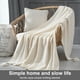 thumbnail image 4 of Manta de sofá de punto suave con borla, cama, mantón de siesta de oficina, manta decorativa para sofá, color beige Scienceny LF000016-01B, 4 of 7