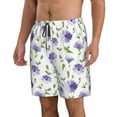 thumbnail image 2 of Fotbe Purple Chicory Trajes de Baño Estampados para Hombre, Shorts de Verano de Secado Rápido, Ropa de Playa, Bañadores-XX-Large, 2 of 6