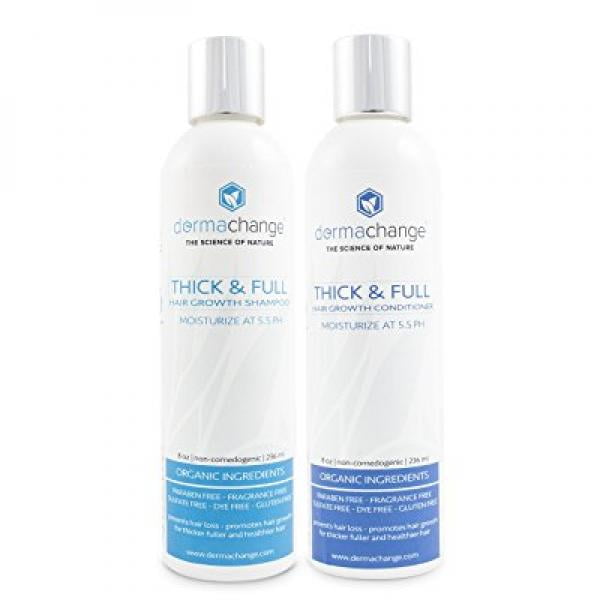 Organic Hair Growth Shampoo and Conditioner Set - Volumizing and Moisturizing - Sulfate Free Hair Regrowth Products With Vitamins - Stop Hair Loss - Curly or Color Treated Hair - For Woman and Men - Walmart.com