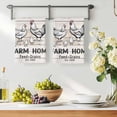 thumbnail image 3 of Farm Chicken Kitchen Towels Set of 4, Farmhouse Retro Animals Wooden Grain Absorbent Dish Towels for Kitchen, Microfiber Hand Towel, Quick Drying Tea Towel for Cleaning Decorative Dishcloths, 3 of 7