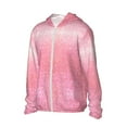 thumbnail image 3 of Goofa Sparkly Pink Glitter Printed Women's UPF 50+ Sun Protection Hoodie Jacket Lightweight Long Sleeve Sun Shirt for Women with Pocket Hiking Outdoor-Medium, 3 of 9