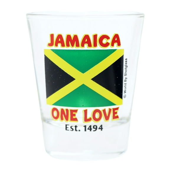 Jamaica Flag Shot Glass