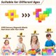 thumbnail image 4 of Bloques magnéticos Apluses, cubos transparentes, 45 unidades, para niños de más de 3 años, 4 of 7