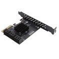 thumbnail image 1 of Tarjeta De Extensión PCIe A Serial ATA3.0, Eficiente De 6 Puertos PCIe Expansion Expansion Resin Resin Iron Para El Juego, 1 of 7