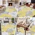thumbnail image 5 of Yellow White Floral Area Rugs 5'x7', Washable Small Throw Rugs for Laundry Room Playroom, Farmhouse Flowers Spring Grey Indoor Outdoor Rug Non-Slip Low Pile Carpet Runner Reversible Floor Mats, 5 of 8