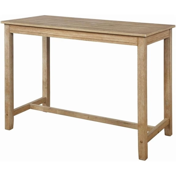 36" Wood Counter Height Pub Table in Distressed Brown