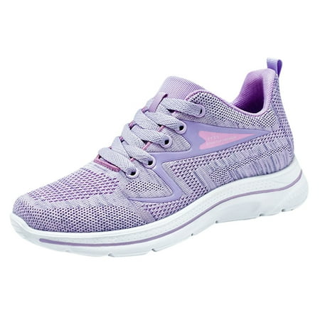 

Sneakers for Women Women Breathable Lace Up Shoes Flats Casual Shoes Unisex Lightweight Work Shoes Sporty Breathable Slip Work Trainers Shoes for Women Pu 41
