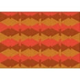 thumbnail image 1 of Ahgly Company Machine Washable Indoor Rectangle Transitional Neon Orange Area Rugs, 7' x 10', 1 of 7