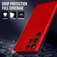 thumbnail image 2 of for Samsung Galaxy S23 Case, Thin Liquid Silicone Case,Shockproof,Slim Thin Phone Case for Samsung Galaxy S23,Full Body Screen Camera Protective Cover-Red 2-sam s23-03, 2 of 14