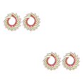 thumbnail image 3 of Sonducket 1 par de pendientes bohemios boda aniversario vacaciones moda joyería novia regalo personalizado accesorios rosa Type2 NO2 Sonducket CBP227465, 3 of 6