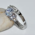 thumbnail image 3 of Joernso Luxury Cubic Zirconia Inlaid Women Engagement Wedding Party Ring Jewelry Gift, 3 of 8