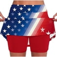 thumbnail image 2 of Kctiaxy Skorts for Woman Summer Independent Day Print Skorts Cute Comfy Mini Golf Tennis Yoga Skirt with Shorts Patriotic Clothes, 2 of 6