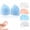 Blue, variant on 3 in 1 Pro Toe Straighteners Silicone Gel Cushion,Breathable Honeycomb Forefoot Sleeve Soft Elastomer Separator Guard for Daily Foot Support
