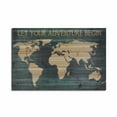thumbnail image 1 of Adventure World Map Wood Plank Wall Art, 1 of 1