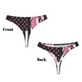 thumbnail image 3 of Balery Ribbon Breast Cancer Awareness Tangas de Algodón para Mujer con Estampado – Ropa Interior Sexy, Transpirable, G-string-4X-Large, 3 of 6