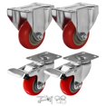 thumbnail image 1 of Ruedas Caster FactorDuty, paquete de 4, 76 mm, giratorias con freno de 101 mm, 1 of 9