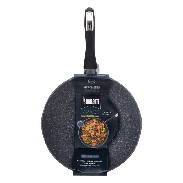 Bialetti Impact Nonstick Heavy Gauge Oven Safe 11 Inch Stir Fry Pan