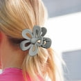 thumbnail image 5 of Mane Trend Gray and Black Flower Claw Clips, 2 Pack, 5 of 5