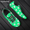 thumbnail image 1 of Doginthehole - Zapatillas de deporte antideslizantes con estampado de dientes de dibujos animados, cómodas, de malla, para niñas y mujeres, 1 of 6