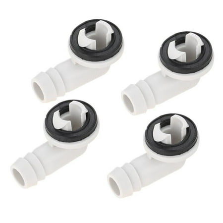 

Plastic Air Conditioner AC Drain Hose Connector Elbow Fitting & Rubber Ring Kit