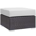 thumbnail image 4 of Modway Convene 4 Piece Outdoor Patio Sectional Set in Espresso White, 4 of 5