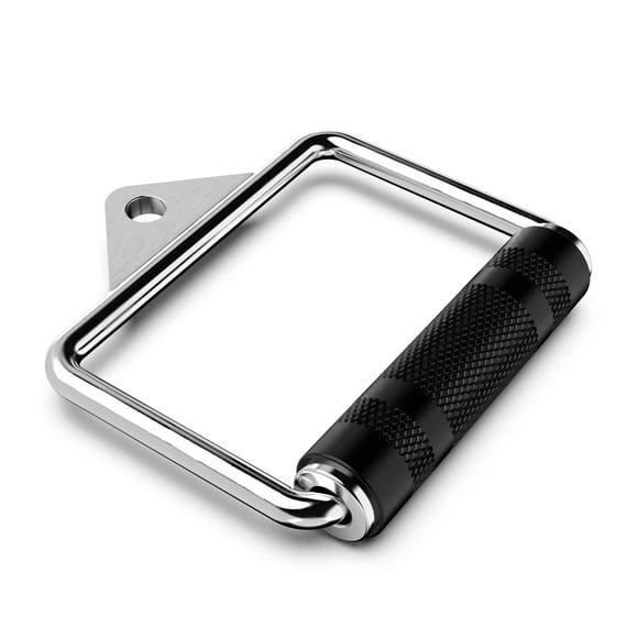 Synergee Accessoire de Câble D Handle Simple - Accessoire de gym à Domicile pour Machine à Câbles, Poignée Anneau en D pour Entraînement de Musculation