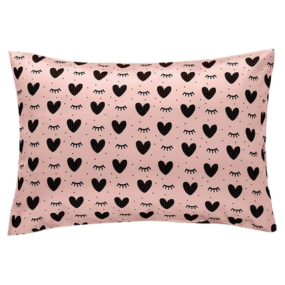 Funda De Almohada Infantil De Imitación De Seda Funda De Almohada Estampada Transpirable Cuidado Del Cabello Supersuave Funda De Almohada Infantil Tipo Sobre Funda De Almohada De Viaje