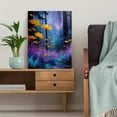 thumbnail image 5 of Moonlit Wildflower Meadow Canvas Enchanted Starry Night Fantasy Nature Bedroom Home Wall Decor, 5 of 8