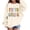 Beige, variant on KAUOD Back to School Sweatshirt Girls Boys FIFTH GRADE Oversized Drop Shoulder Pullover Top 2026 First Day of School Preppy Clothes