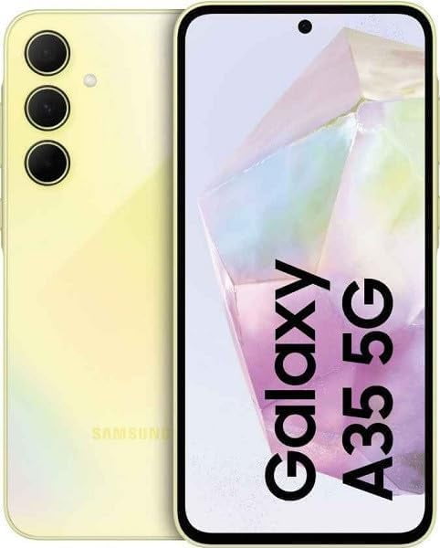 Open Box Samsung Galaxy A35 (128GB + 8GB) | 6.6" 120Hz Display 5G + 4G LTE | GSM Unlocked Smartphone (International Version)