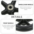 Diekin Heavy Duty Wheelchair Wheels Universal Wheelchair Front Wheels Replacements